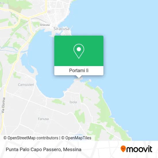 Mappa Punta Palo Capo Passero