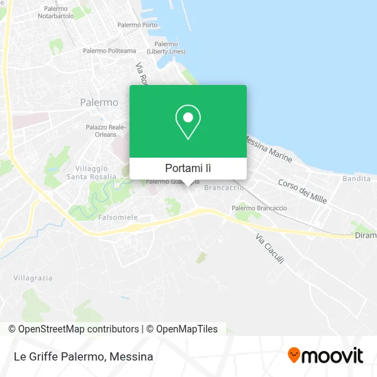 Mappa Le Griffe Palermo