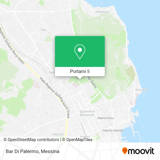 Mappa Bar Di Palermo