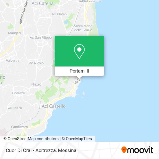 Mappa Cuor Di Crai - Acitrezza
