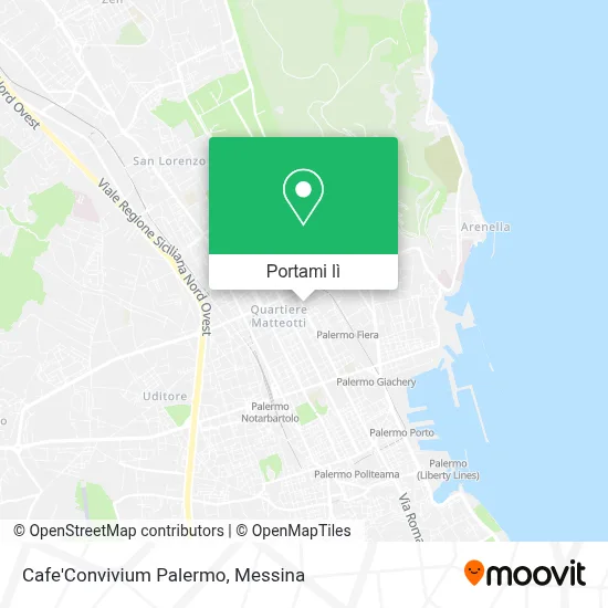 Mappa Cafe'Convivium Palermo