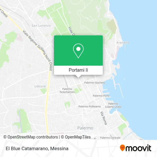 Mappa El Blue Catamarano