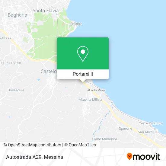 Mappa Autostrada A29