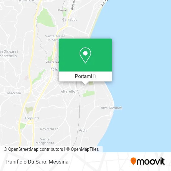 Mappa Panificio Da Saro