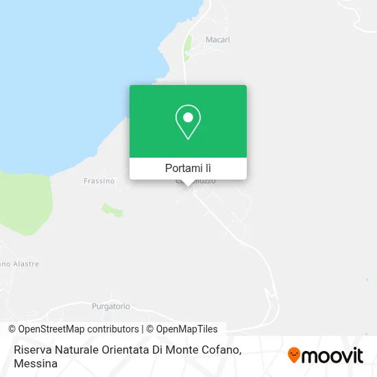 Mappa Riserva Naturale Orientata Di Monte Cofano