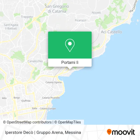 Mappa Iperstore Decò | Gruppo Arena