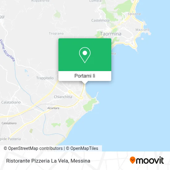Mappa Ristorante Pizzeria La Vela