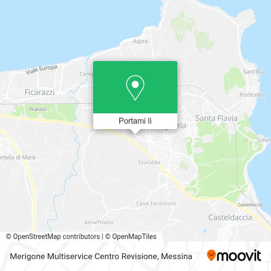 Mappa Merigone Multiservice Centro Revisione