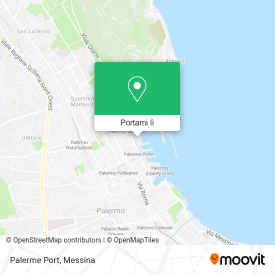 Mappa Palerme Port
