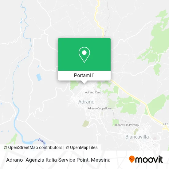 Mappa Adrano- Agenzia Italia Service Point