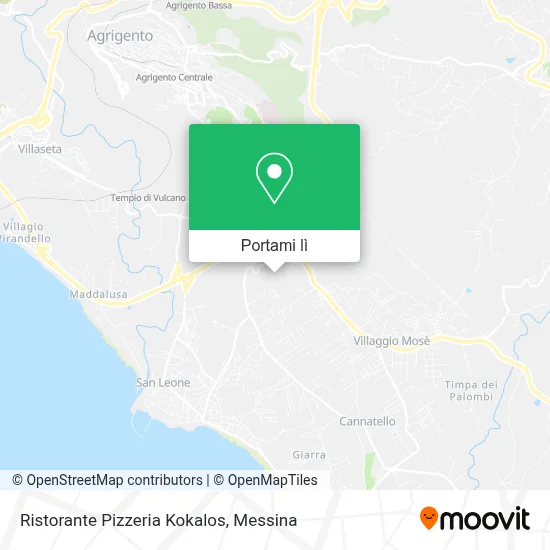 Mappa Ristorante Pizzeria Kokalos