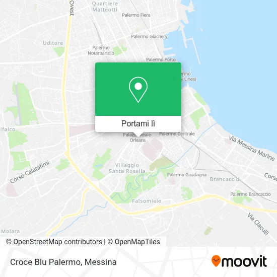 Mappa Croce Blu Palermo