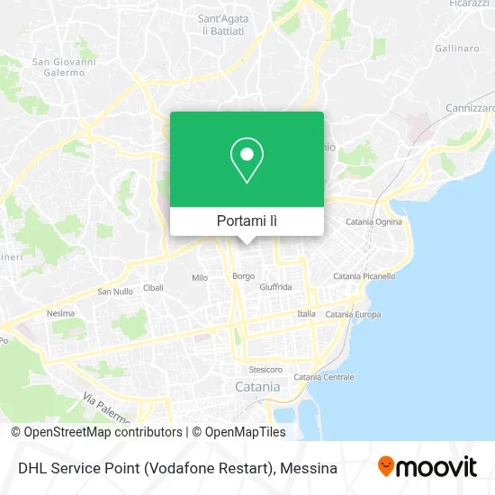Mappa DHL Service Point (Vodafone Restart)