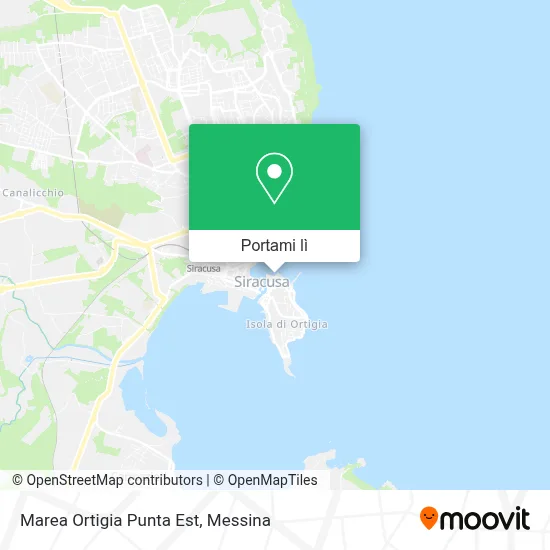 Mappa Marea Ortigia Punta Est