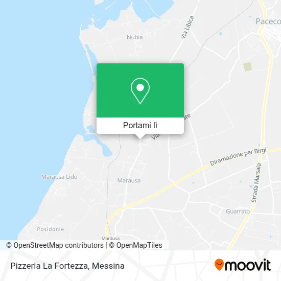 Mappa Pizzeria La Fortezza