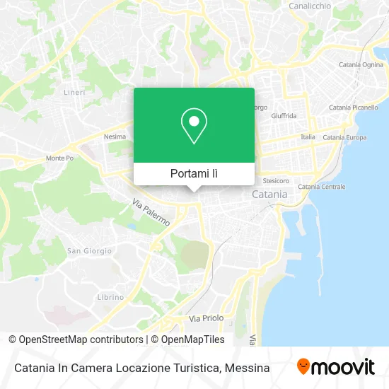 Mappa Catania In Camera Locazione Turistica