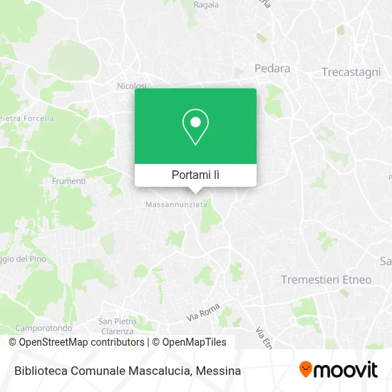 Mappa Biblioteca Comunale Mascalucia