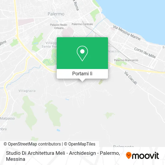 Mappa Studio Di Architettura Meli - Archidesign - Palermo