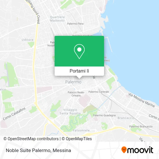 Mappa Noble Suite Palermo