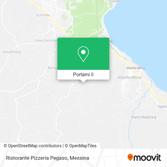 Mappa Ristorante Pizzeria Pegaso