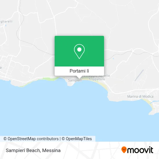 Mappa Sampieri Beach