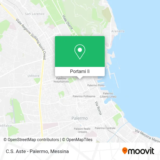 Mappa C.S. Aste - Palermo