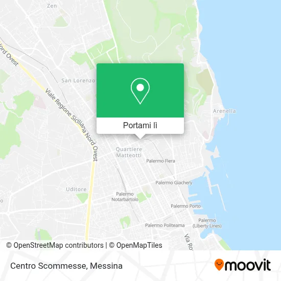 Mappa Centro Scommesse