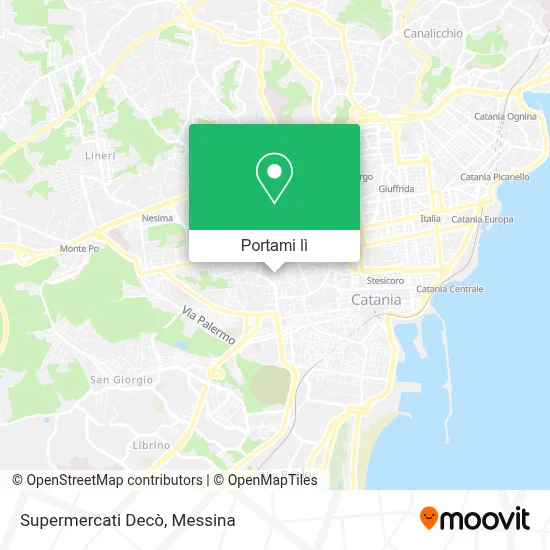 Mappa Supermercati Decò