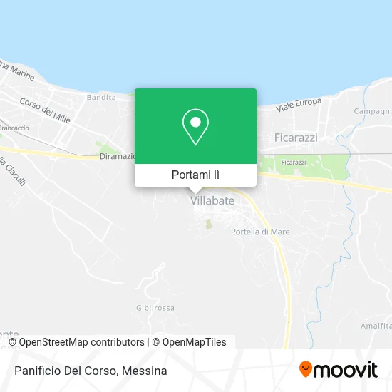 Mappa Panificio Del Corso