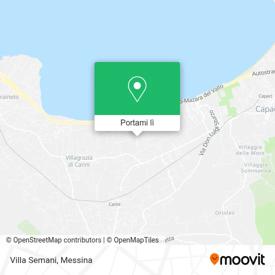 Mappa Villa Semani