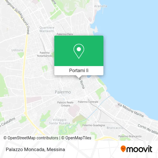 Mappa Palazzo Moncada
