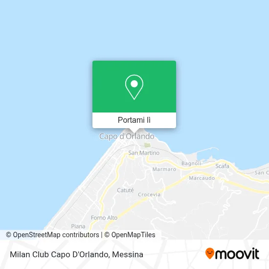 Mappa Milan Club Capo D'Orlando