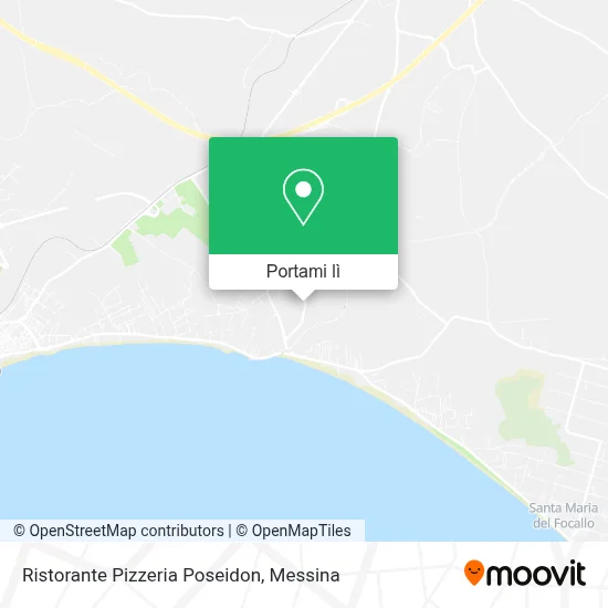 Mappa Ristorante Pizzeria Poseidon