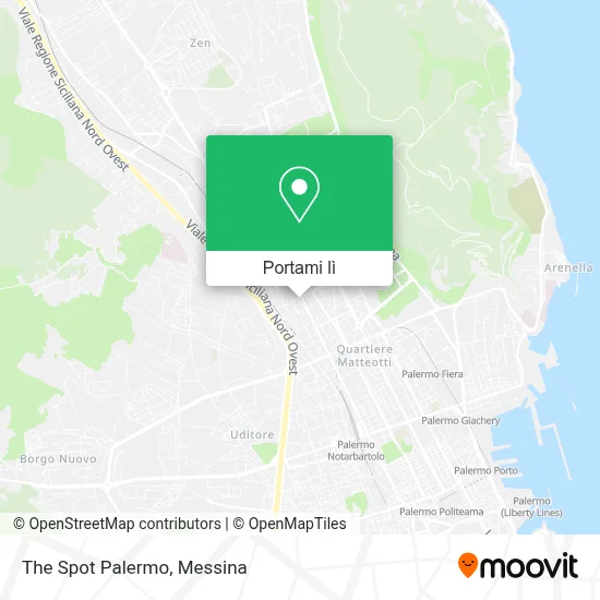 Mappa The Spot Palermo