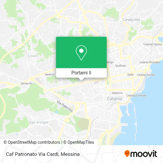 Mappa Caf Patronato Via Cardì