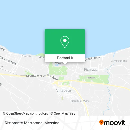 Mappa Ristorante Martorana