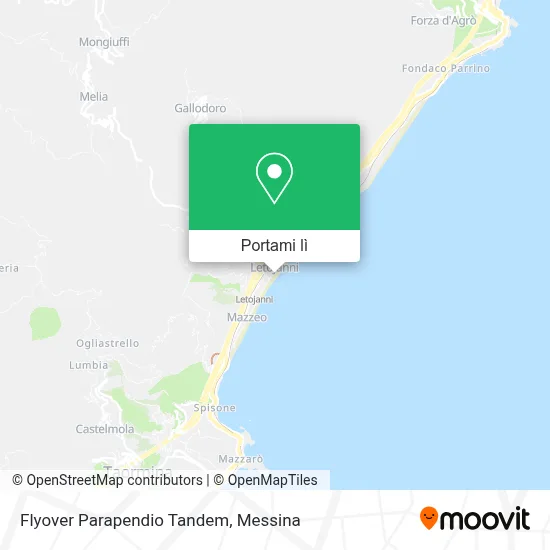 Mappa Flyover Parapendio Tandem