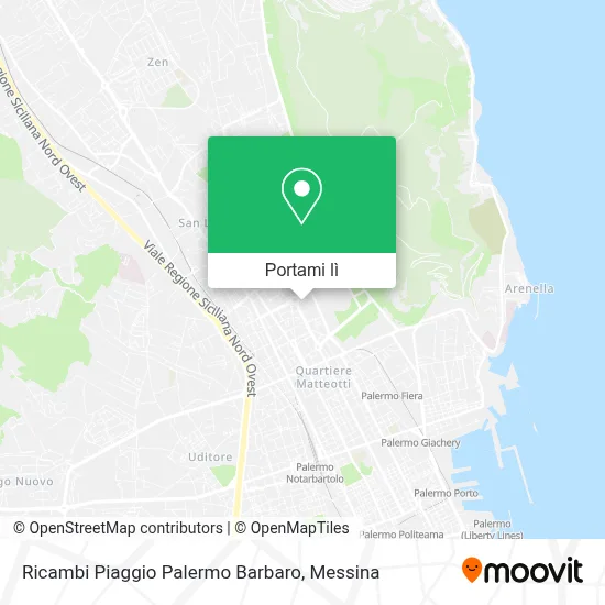 Mappa Ricambi Piaggio Palermo Barbaro