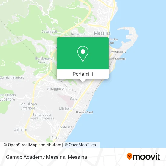 Mappa Gamax Academy Messina