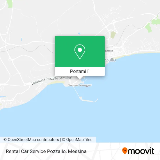 Mappa Rental Car Service Pozzallo