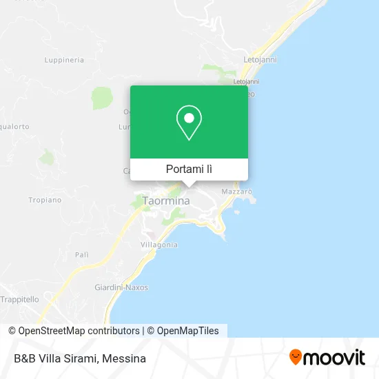 Mappa B&B Villa Sirami