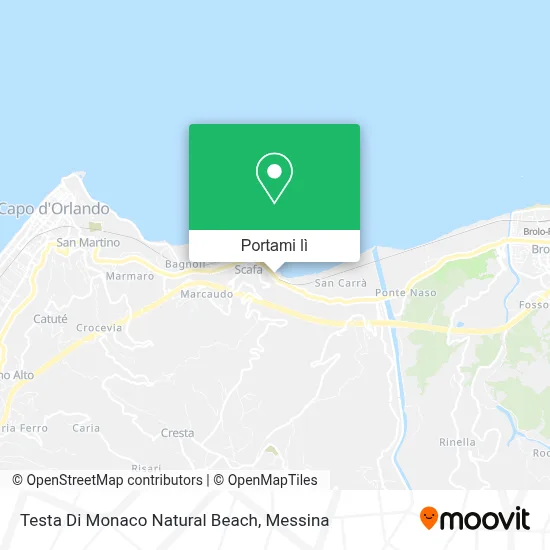 Mappa Testa Di Monaco Natural Beach