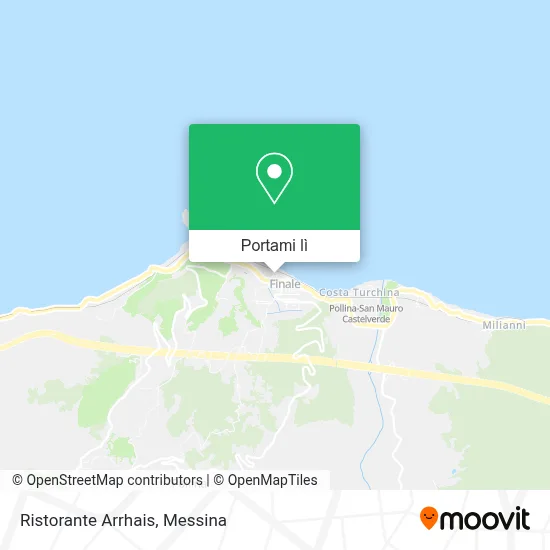 Mappa Ristorante Arrhais
