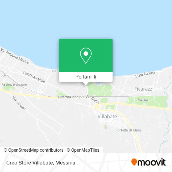 Mappa Creo Store Villabate