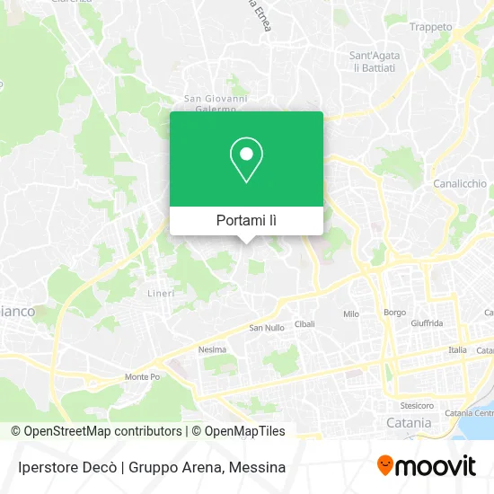 Mappa Iperstore Decò | Gruppo Arena