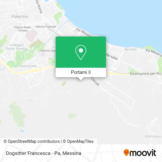 Mappa Dogsitter Francesca - Pa