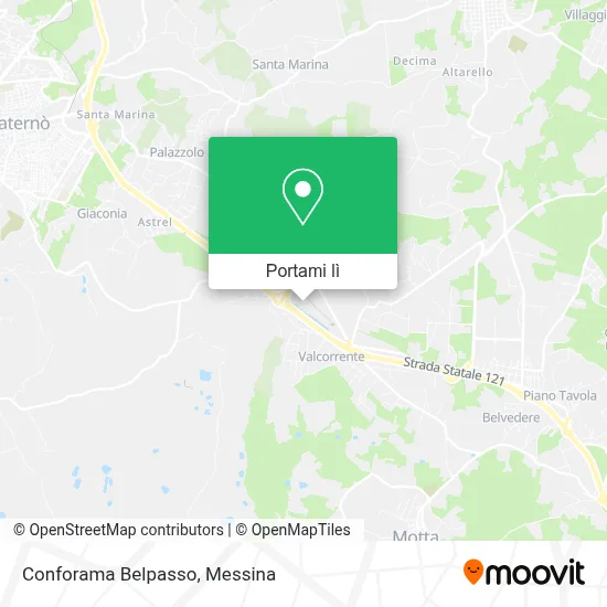 Mappa Conforama Belpasso