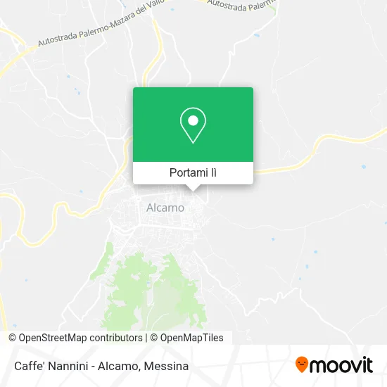 Mappa Caffe' Nannini - Alcamo