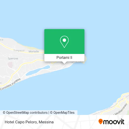 Mappa Hotel Capo Peloro