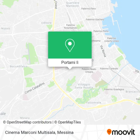 Mappa Cinema Marconi Multisala